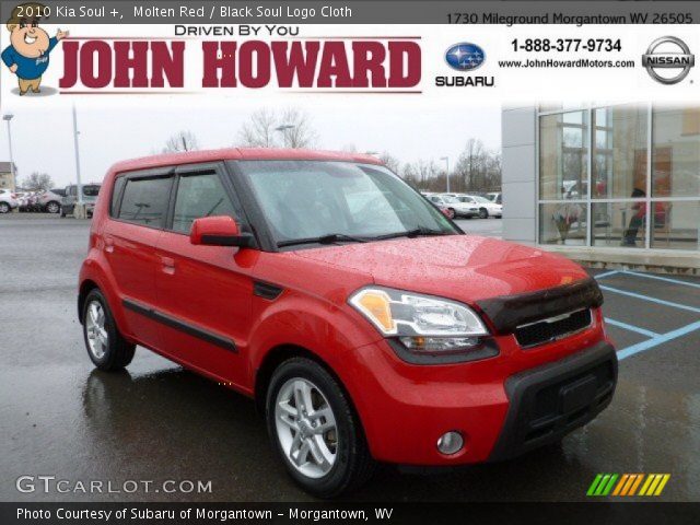 2010 Kia Soul + in Molten Red