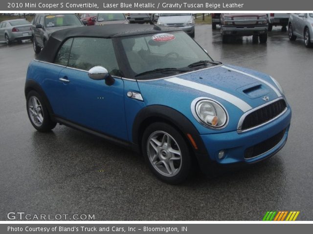 2010 Mini Cooper S Convertible in Laser Blue Metallic