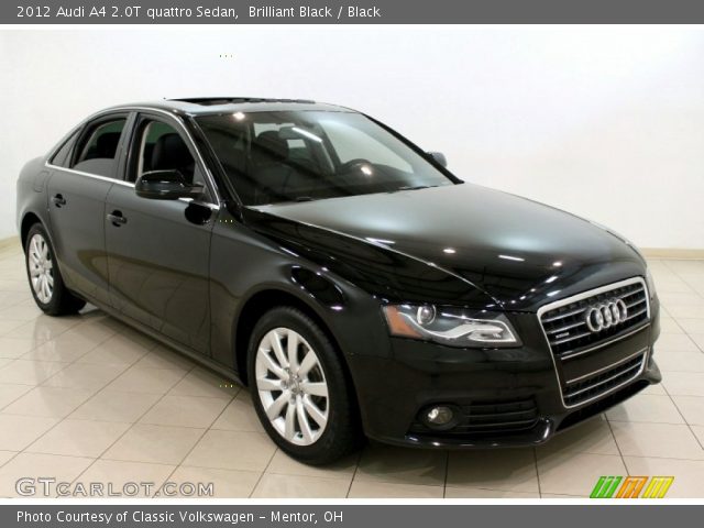 2012 Audi A4 2.0T quattro Sedan in Brilliant Black