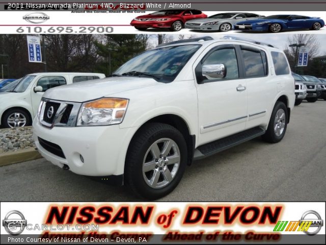 2011 Nissan Armada Platinum 4WD in Blizzard White