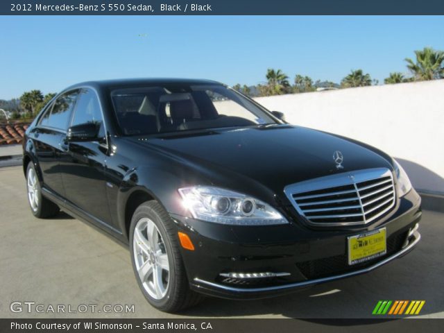 2012 Mercedes-Benz S 550 Sedan in Black