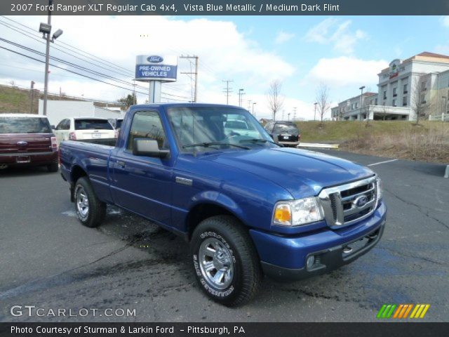 2007 Ford Ranger XLT Regular Cab 4x4 in Vista Blue Metallic