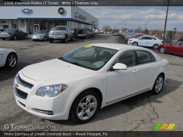 2008 Chevrolet Malibu LT Sedan in White