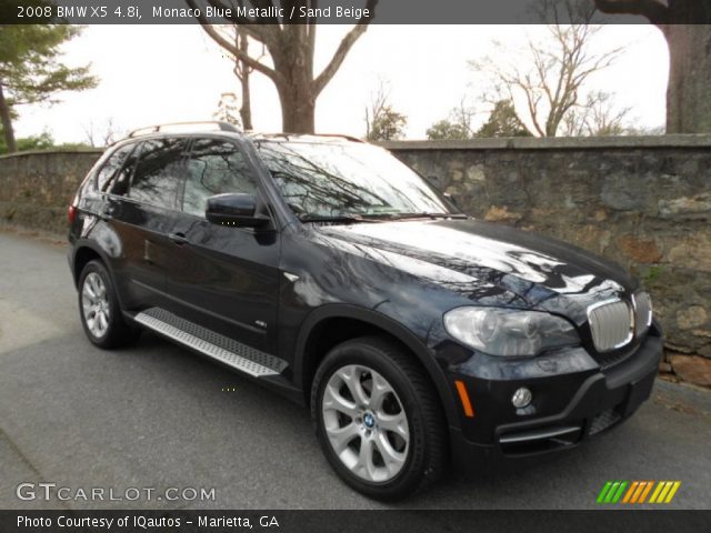 2008 BMW X5 4.8i in Monaco Blue Metallic