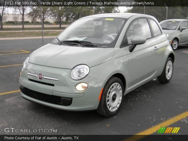 2012 Fiat 500 Pop in Verde Chiaro (Light Green)