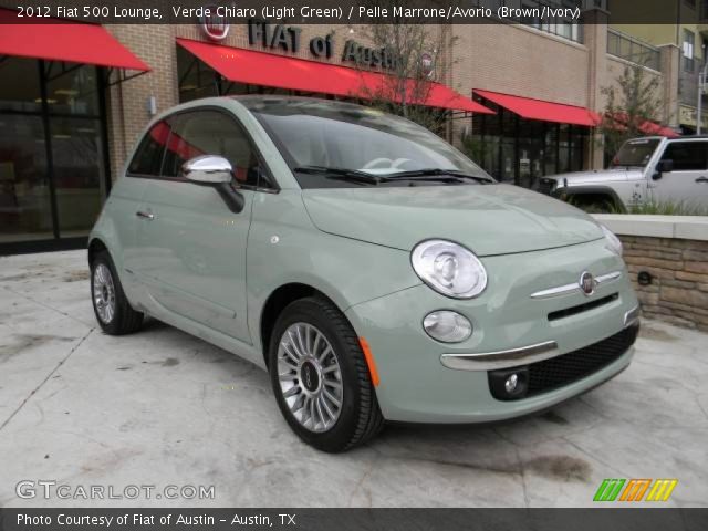 2012 Fiat 500 Lounge in Verde Chiaro (Light Green)