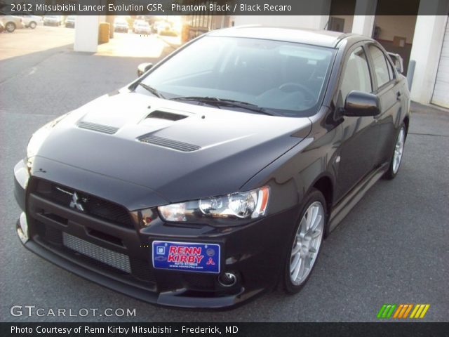 2012 Mitsubishi Lancer Evolution GSR in Phantom Black