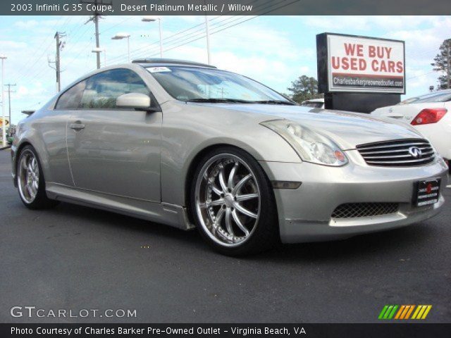 2003 Infiniti G 35 Coupe in Desert Platinum Metallic