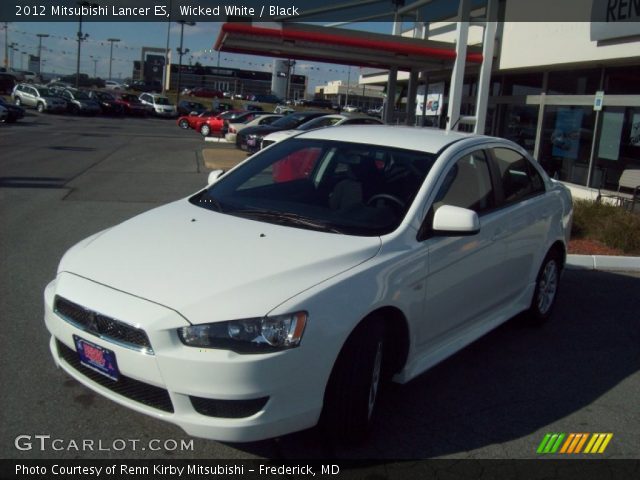 2012 Mitsubishi Lancer ES in Wicked White