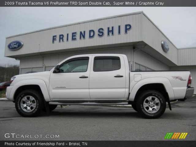 2009 Toyota Tacoma V6 PreRunner TRD Sport Double Cab in Super White