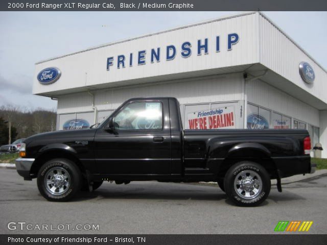 2000 Ford Ranger XLT Regular Cab in Black