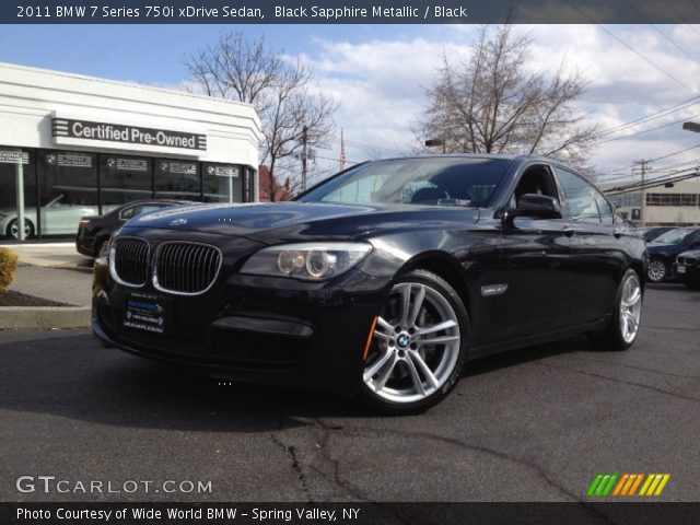 2011 BMW 7 Series 750i xDrive Sedan in Black Sapphire Metallic