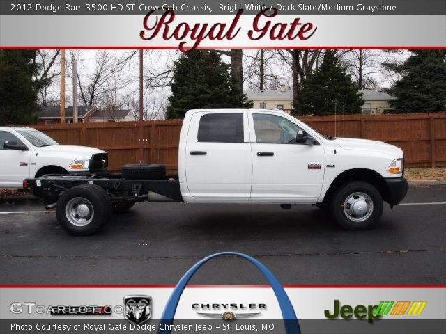 2012 Dodge Ram 3500 HD ST Crew Cab Chassis in Bright White