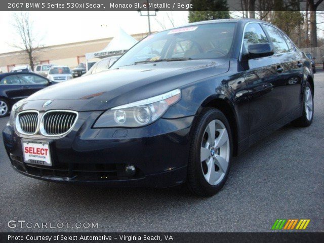 2007 BMW 5 Series 530xi Sedan in Monaco Blue Metallic