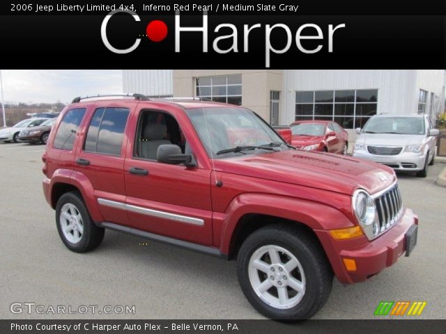 2006 Jeep Liberty Limited 4x4 in Inferno Red Pearl