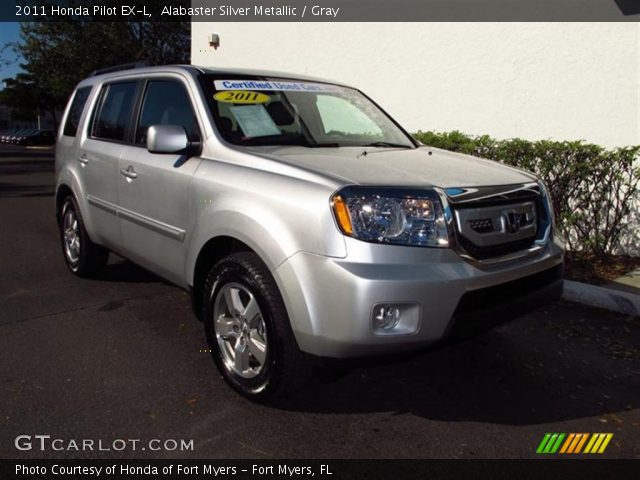 2011 Honda Pilot EX-L in Alabaster Silver Metallic