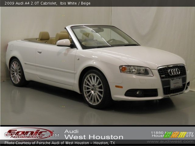 2009 Audi A4 2.0T Cabriolet in Ibis White