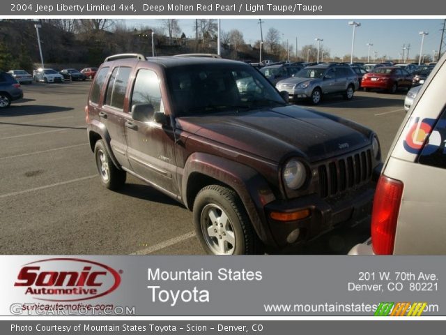 2004 Jeep Liberty Limited 4x4 in Deep Molten Red Pearl