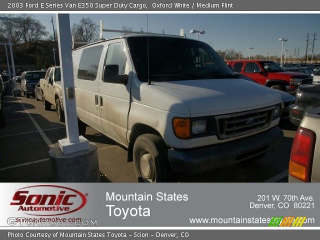 2003 Ford E Series Van E350 Super Duty Cargo in Oxford White