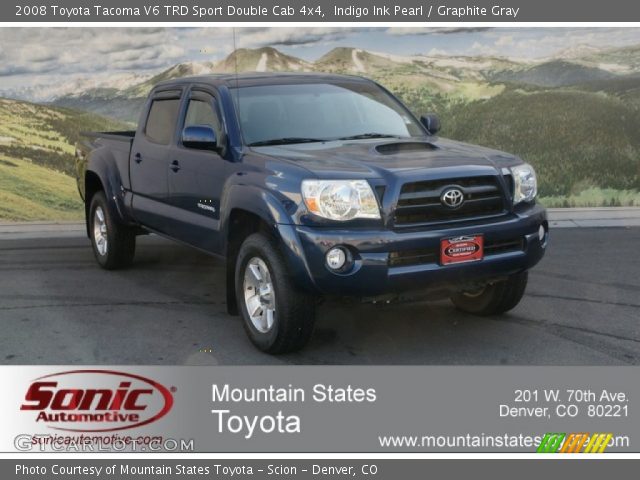 2008 Toyota Tacoma V6 TRD Sport Double Cab 4x4 in Indigo Ink Pearl