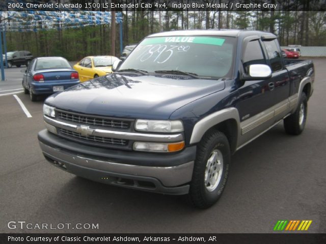 2002 Chevrolet Silverado 1500 LS Extended Cab 4x4 in Indigo Blue Metallic