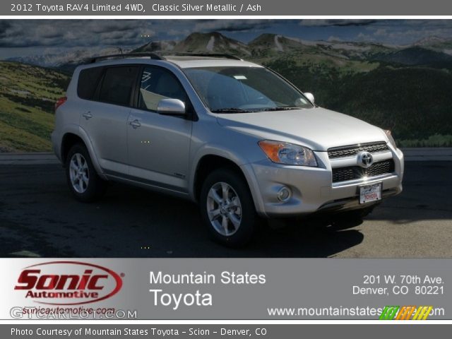 2012 Toyota RAV4 Limited 4WD in Classic Silver Metallic