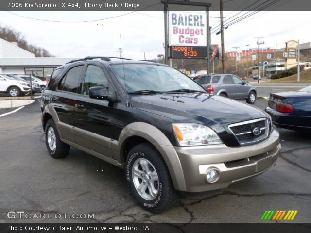 2006 Kia Sorento EX 4x4 in Ebony Black