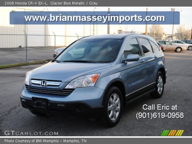 2008 Honda CR-V EX-L in Glacier Blue Metallic