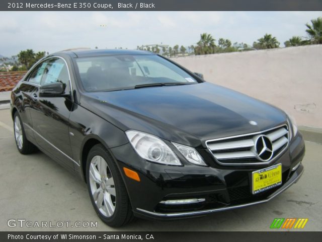 2012 Mercedes-Benz E 350 Coupe in Black