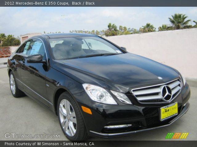 2012 Mercedes-Benz E 350 Coupe in Black