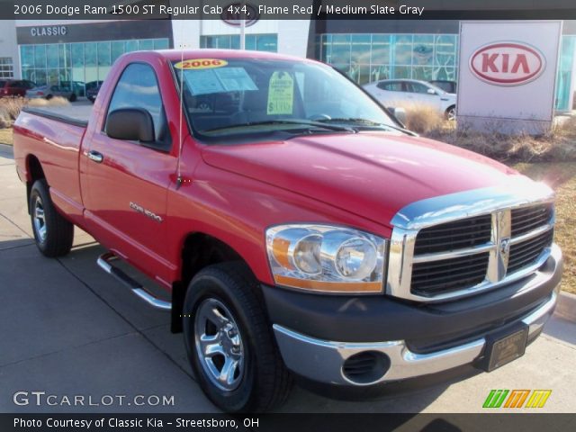 2006 Dodge Ram 1500 ST Regular Cab 4x4 in Flame Red