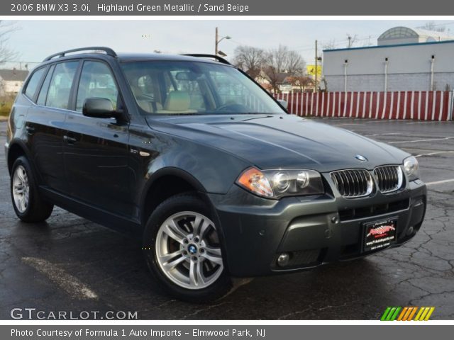 2006 BMW X3 3.0i in Highland Green Metallic