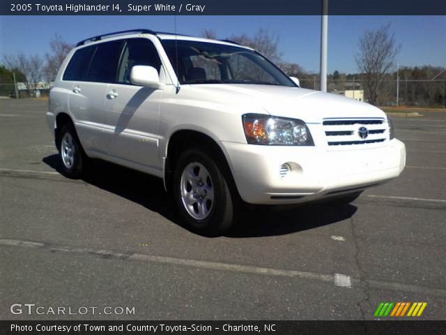 2005 Toyota Highlander I4 in Super White