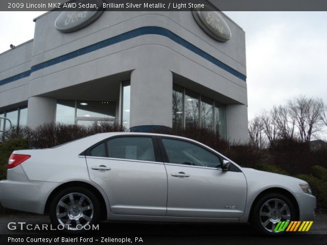 2009 Lincoln MKZ AWD Sedan in Brilliant Silver Metallic. Click to see ...
