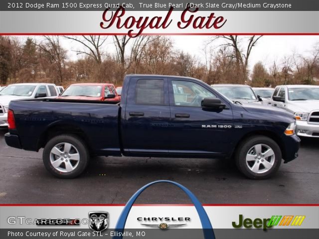 2012 Dodge Ram 1500 Express Quad Cab in True Blue Pearl