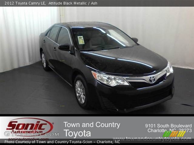 2012 Toyota Camry LE in Attitude Black Metallic