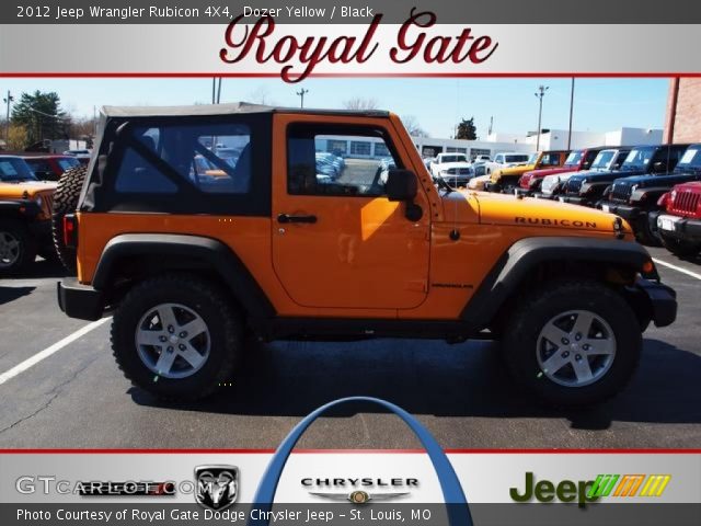 2012 Jeep Wrangler Rubicon 4X4 in Dozer Yellow