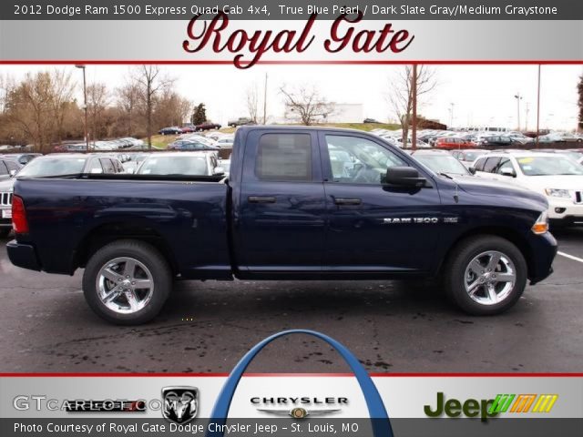 2012 Dodge Ram 1500 Express Quad Cab 4x4 in True Blue Pearl