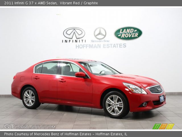 2011 Infiniti G 37 x AWD Sedan in Vibrant Red