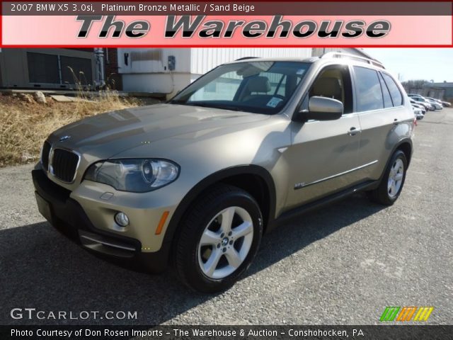 2007 BMW X5 3.0si in Platinum Bronze Metallic