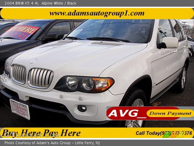 2004 BMW X5 4.4i in Alpine White