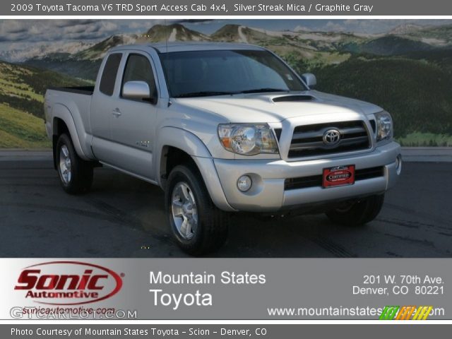 2009 Toyota Tacoma V6 TRD Sport Access Cab 4x4 in Silver Streak Mica
