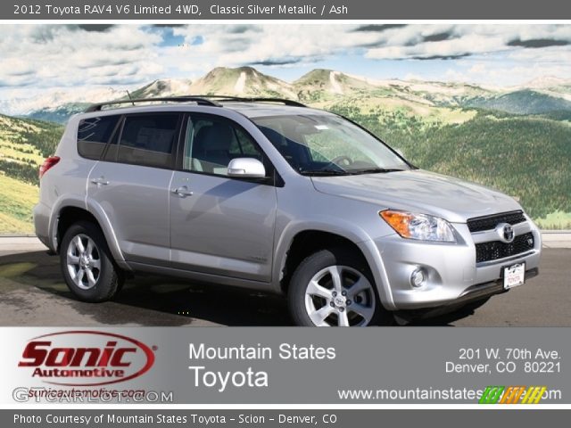 2012 Toyota RAV4 V6 Limited 4WD in Classic Silver Metallic