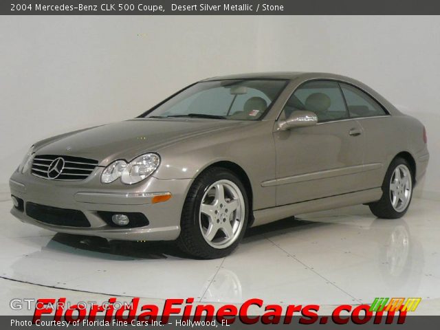 2004 Mercedes-Benz CLK 500 Coupe in Desert Silver Metallic