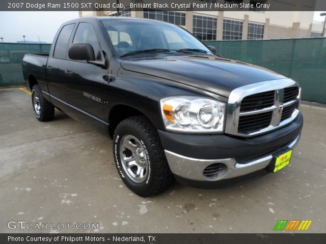 2007 Dodge Ram 1500 SXT Quad Cab in Brilliant Black Crystal Pearl