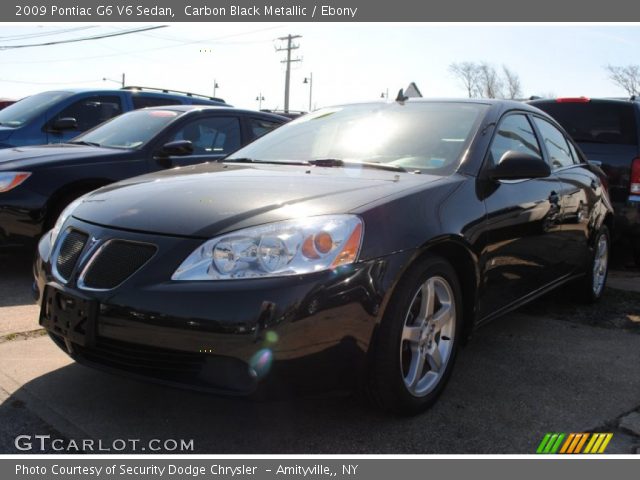 2009 Pontiac G6 V6 Sedan in Carbon Black Metallic