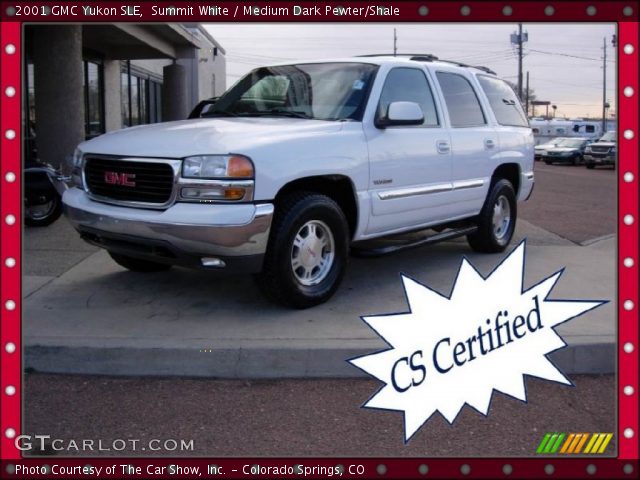 2001 GMC Yukon SLE in Summit White