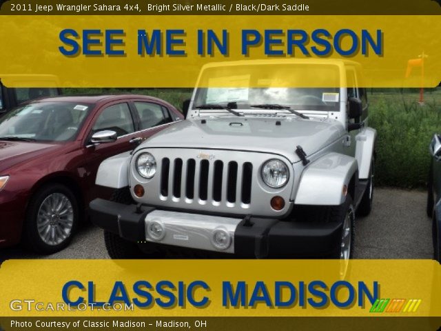 2011 Jeep Wrangler Sahara 4x4 in Bright Silver Metallic