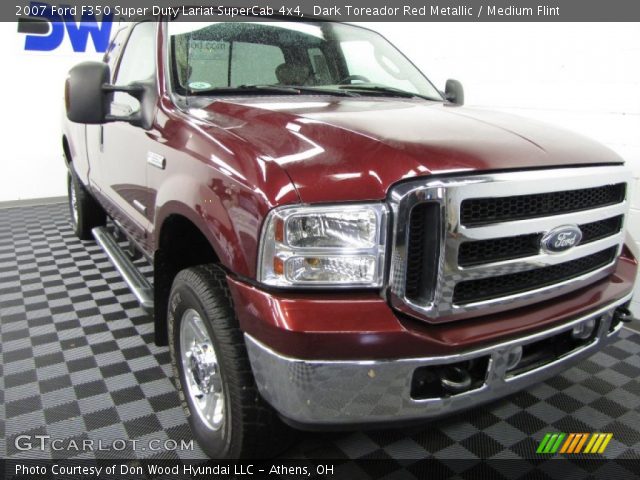 2007 Ford F350 Super Duty Lariat SuperCab 4x4 in Dark Toreador Red Metallic