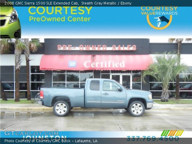2008 GMC Sierra 1500 SLE Extended Cab in Stealth Gray Metallic